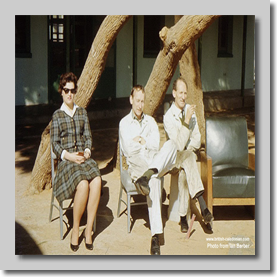 Mother? with Engineers Jim Bull and "Knocker" Knowles at Tripoli Apt - Hadj Feb 1968
